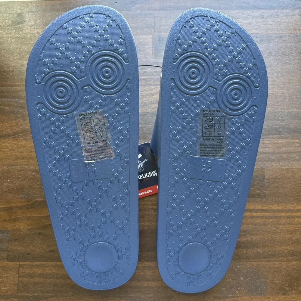 True Religion Slides Red Mens Size 11 New